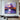 Twilight Reflection abstract oil painting with purple and orange sunset over water