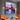 Twilight Reflection abstract oil painting with purple and orange sunset over water