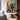 "Urban Pop Riot" contemporary oil painting in a graffiti and pop art style, featuring bold colors, abstract shapes, splatters, and layered urban textures.
