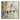 Contemporary handmade abstract oil painting of a modern city wall and people walking