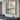Contemporary handmade abstract oil painting of a modern city wall and people walking