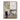 Minimalist abstract painting with a lone figure in a soft gray and beige city scene