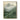 "Valley Mist Pathway" impressionistic oil painting showing a winding path through a green valley leading towards layers of misty grey and blue mountains under a pale sky.
