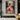 Vertical modern oil painting of woman in pink walking in city at dusk