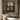 Original abstract oil painting "Woven Time Panels" featuring four textured squares with grid lines, evoking an aged parchment look against a dark background.
