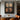 Original abstract oil painting "Woven Time Panels" featuring four textured squares with grid lines, evoking an aged parchment look against a dark background.
